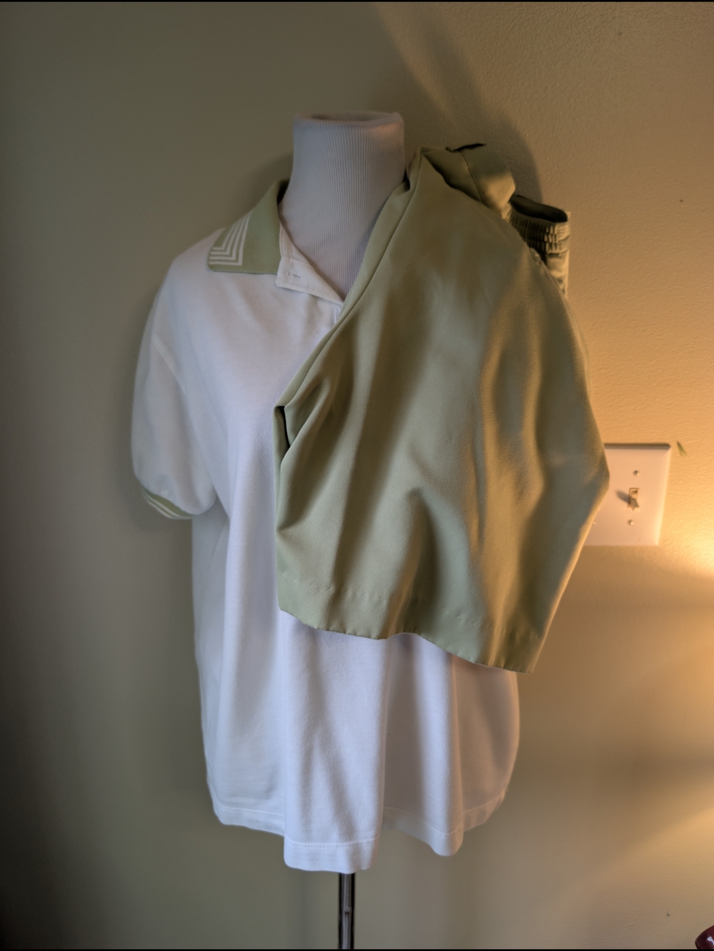 Bette & Court Short Sleeve Polo Tee With Matching Shorts Vintage